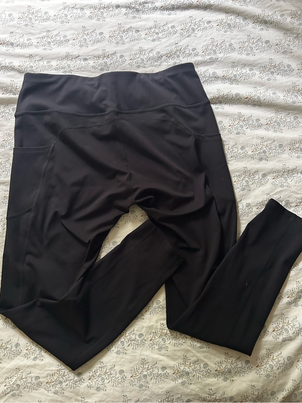 New! Black High-Waist Leggings - Picture 2 of 2